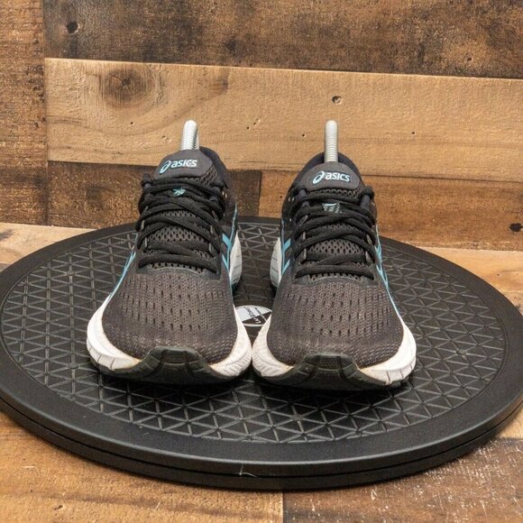 ASICS GT 2000-9 WOMENS ATHLETIC SHOES RUNNING WALKING GYM BLACK BLUE LOW SZ 7.5 - Picture 2 of 9